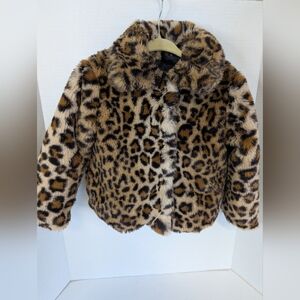 Leopard Print Children's Faux Fur Jacket 2T